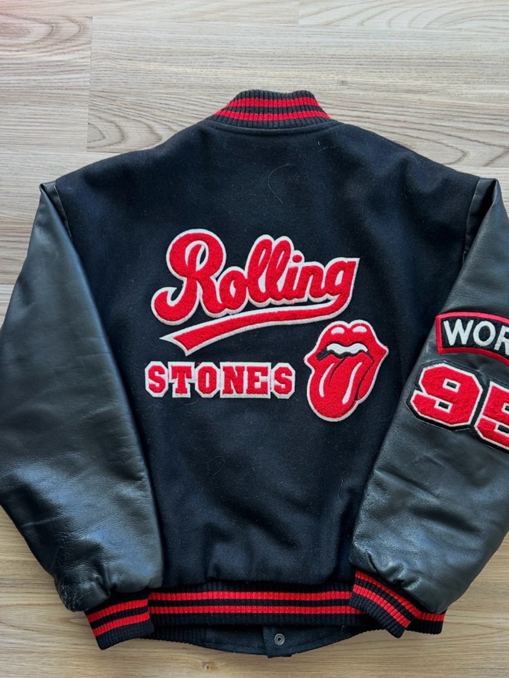 Vintage Rolling Stones Varsity Letterman Jacket